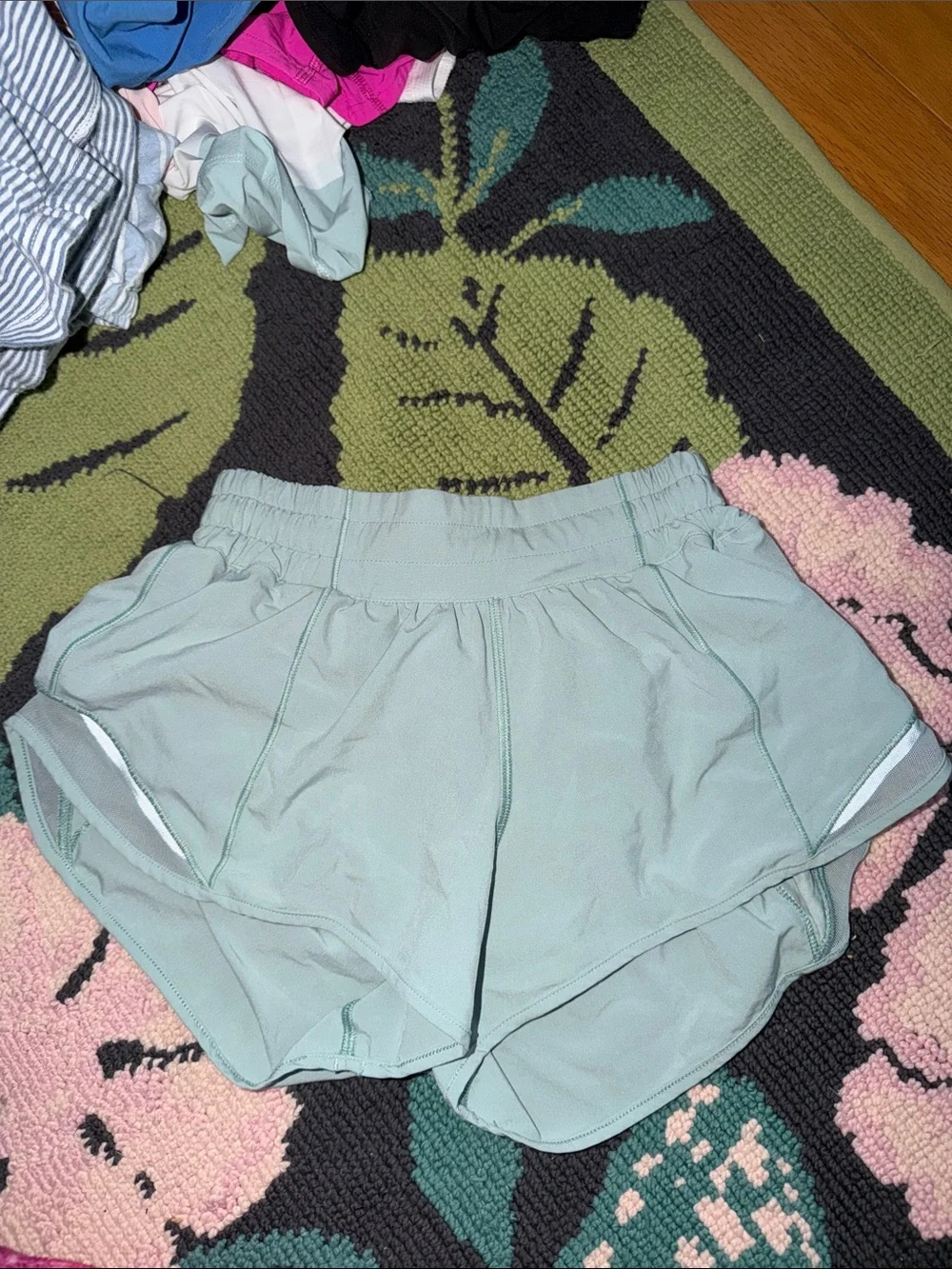 lululemon athletica Mint Green Running Shorts